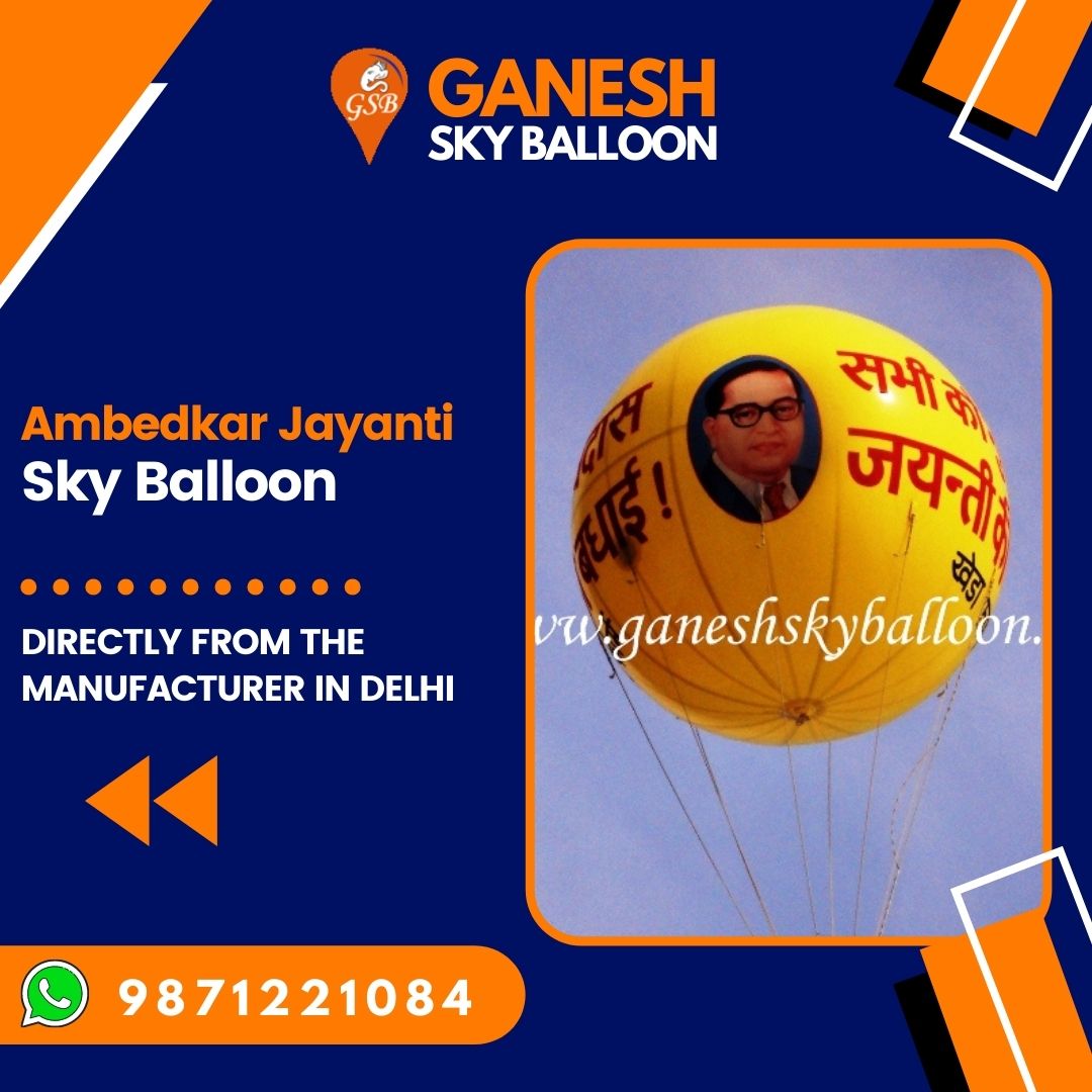 Ambedkar Jayanti sky balloon
